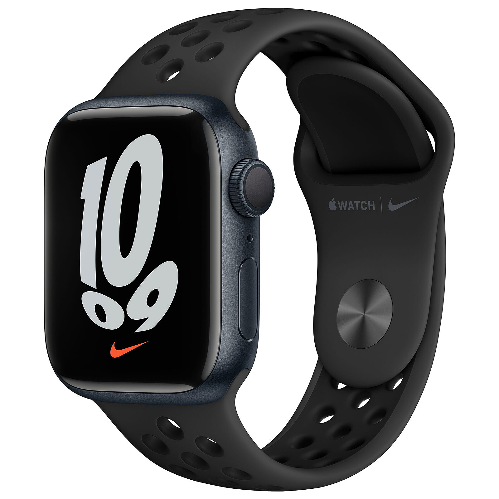 Apple Watch Nike Series 7 GPS Aluminium Minuit Bracelet Sport 41 mm Reconditionné Highweb