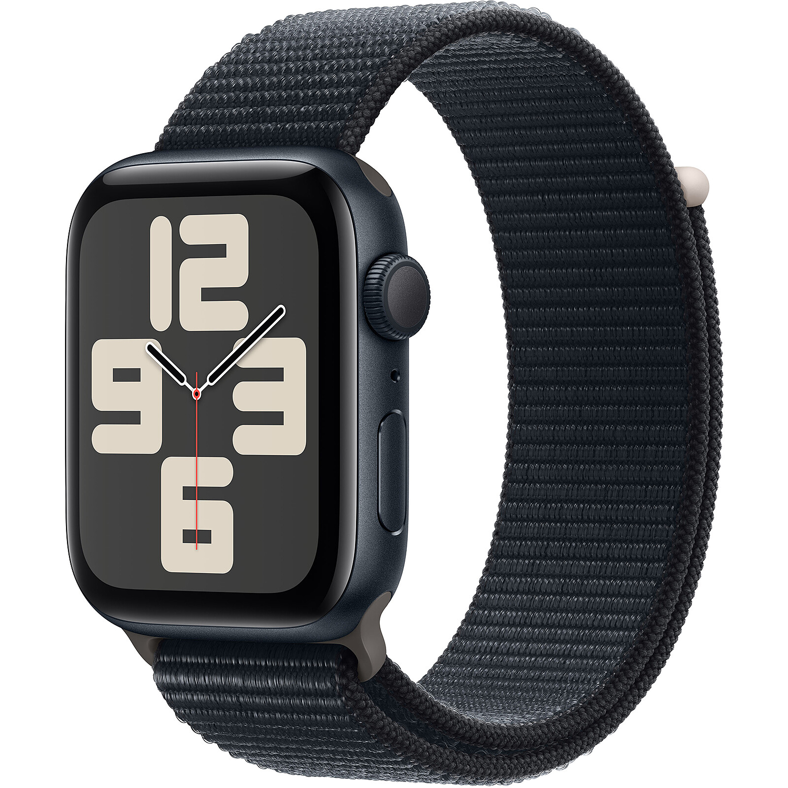 Apple Watch SE GPS 2023 Midnight Aluminium Bracelet Sport Loop Midnight 44 mm Highweb