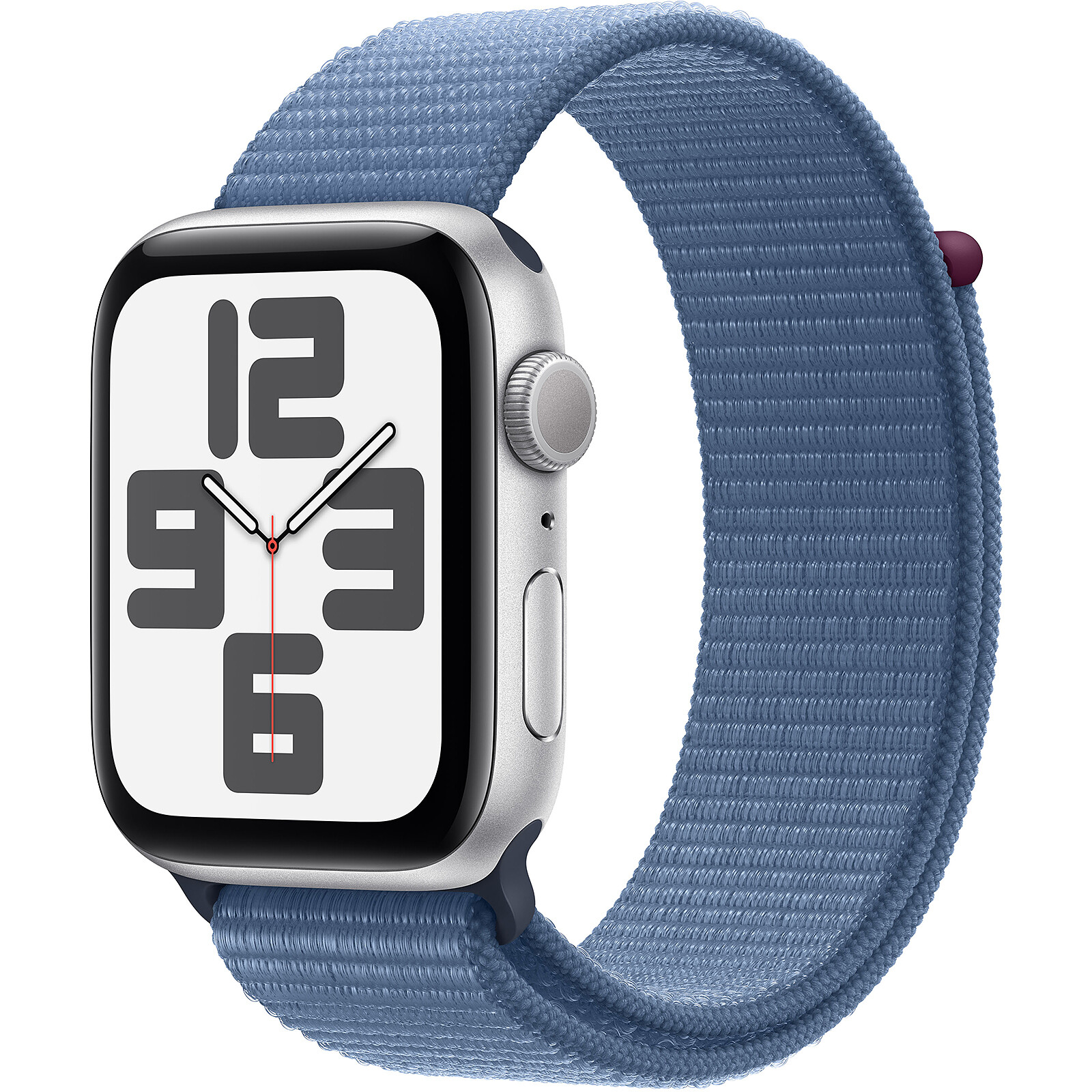 Apple Watch SE GPS + Cellular 2023 Silver Aluminium Bracelet Sport Band Winter Blue 44 mm Highweb