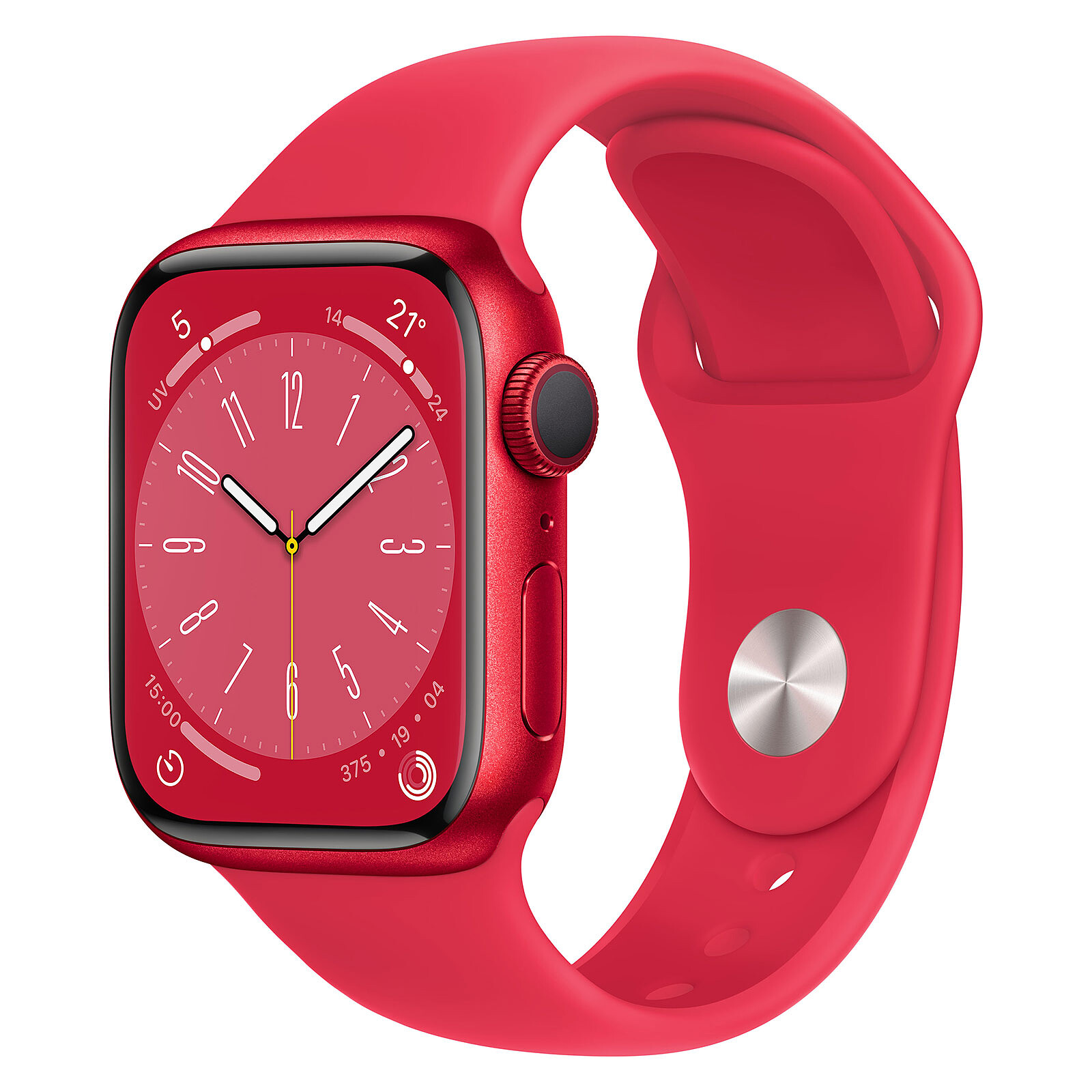 Apple Watch Series 8 GPS Aluminum PRODUCTRED Sport Band 41 mm Highweb