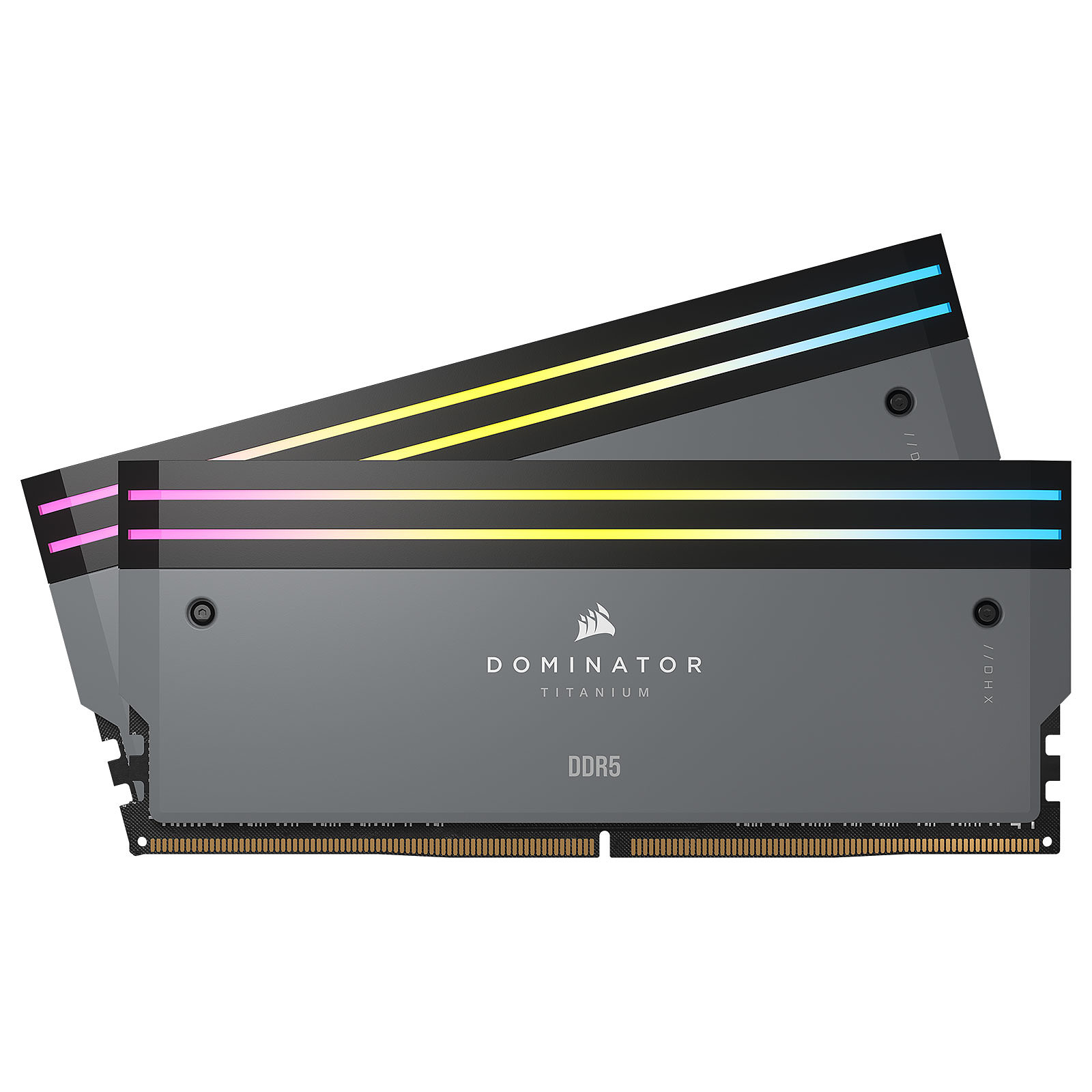 Corsair Dominator Titanium DDR5 RGB 32 Go 2 x 16 Go 6000 MHz CL30 Gris Highweb