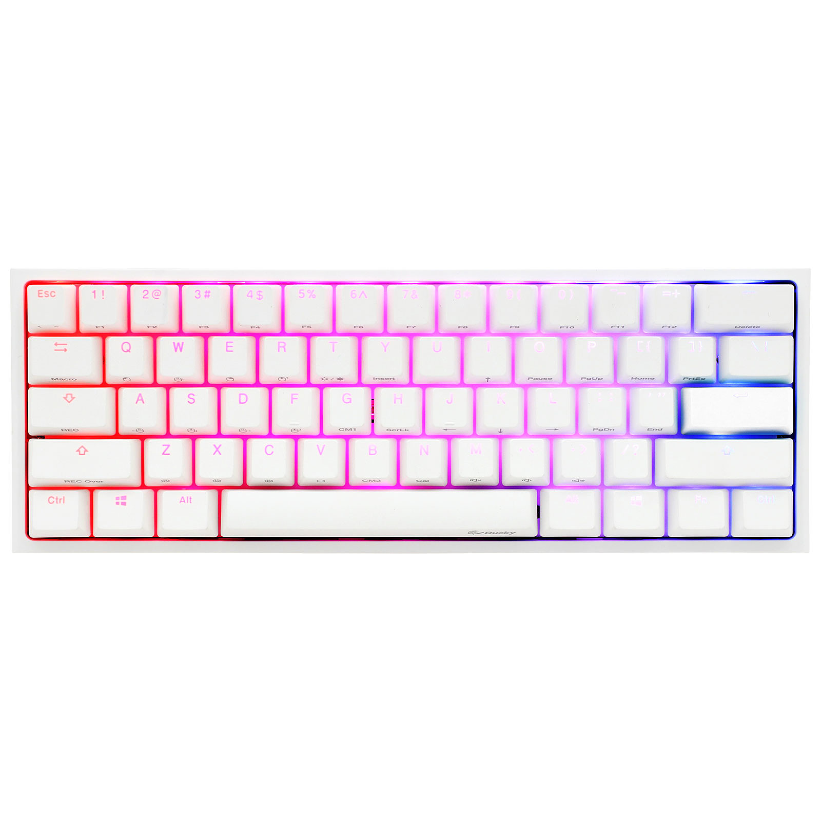 Ducky Channel One 2 Mini RGB Blanc Cherry MX RGB Black Highweb