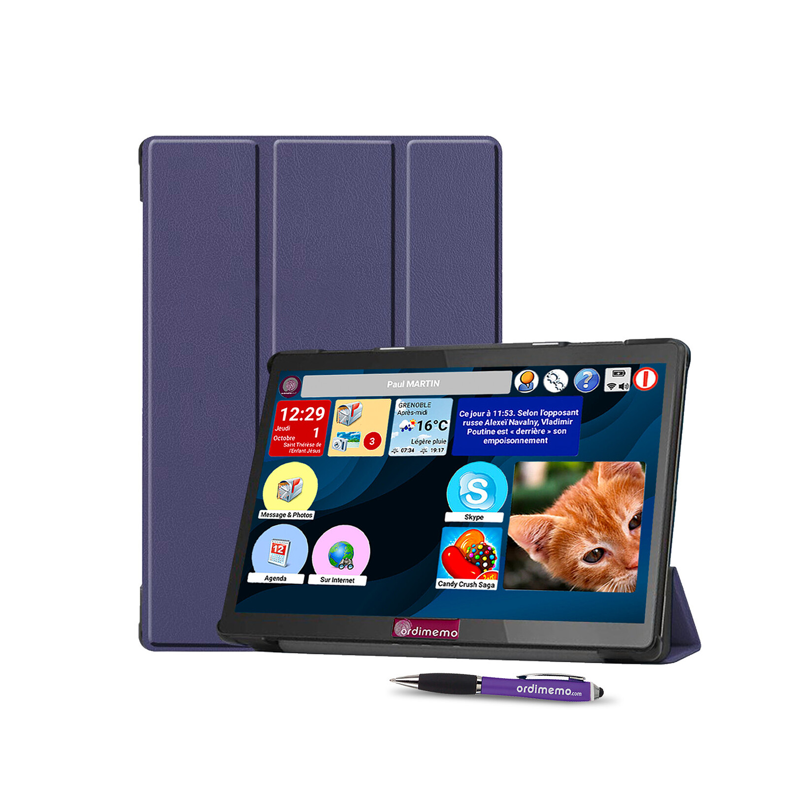 Pack Ordimemo iZitab4 10 ALOA FHD 101 332 Go WiFi Coque Stylet Highweb